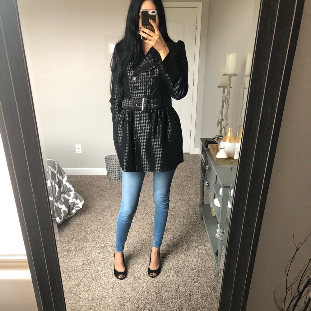 Black Belted Pea Coat